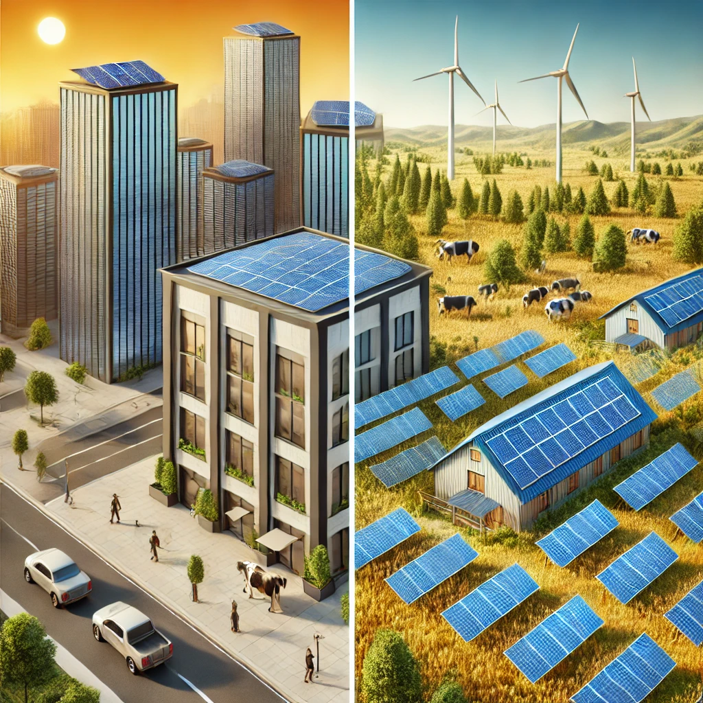 Solar Energy in Urban vs. Rural Settings: A Comparison