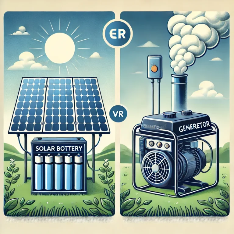 Solar Batteries vs. Generators: Which Is More Reliable?